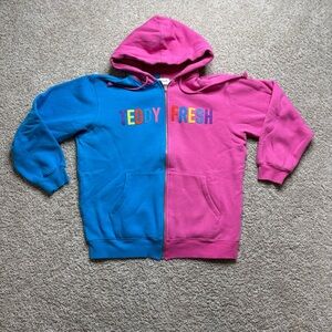 Teddy Fresh Split Zip Up Hoodie